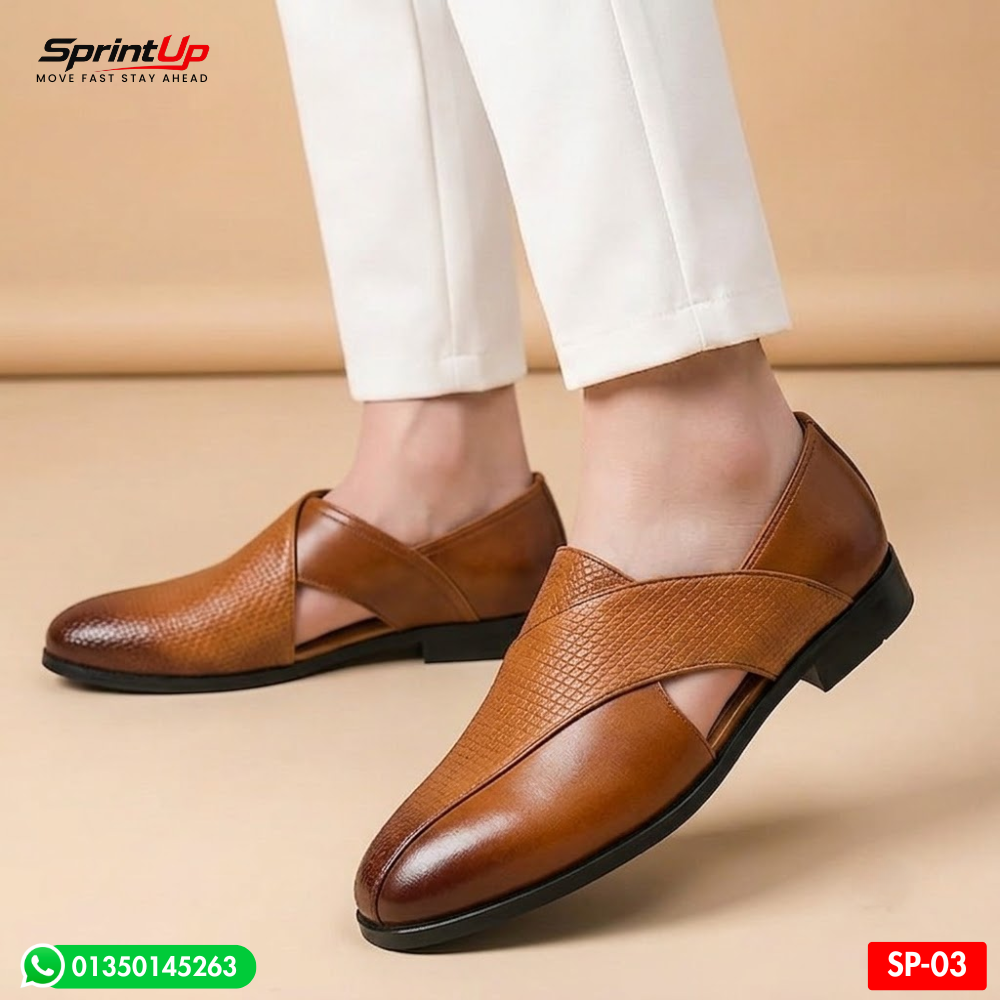 100% Original Leather Premium Quality Men’s Kabli Shoe SP-03
